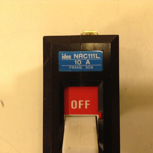 Used IDEC Circuit Breaker NRC111L/10A #75666