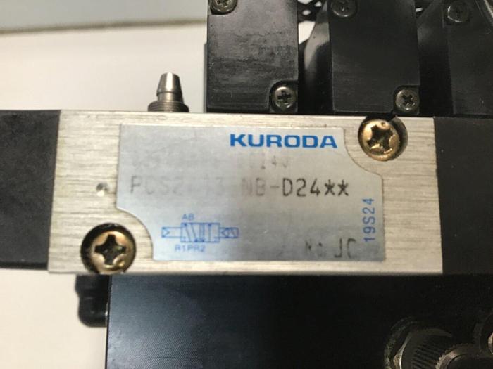 Used KURODA Solenoid Valves & Manifold PCS2413-NB-D24 #114790