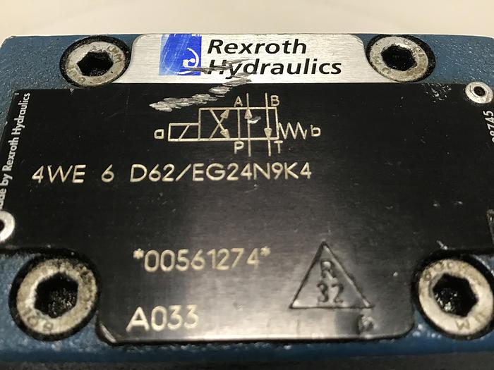 Used REXROTH 4WE6D62/EG24N9K4 Valve Used #142024