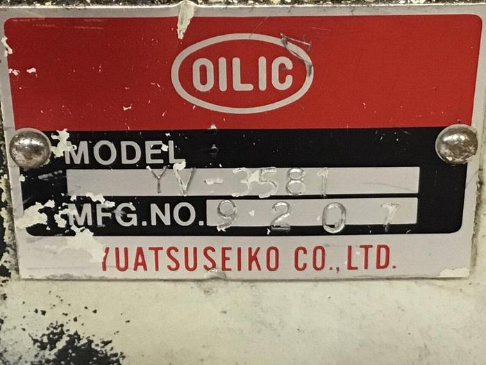 Used YUATSU SEIKO Valve YV-3581 #134999