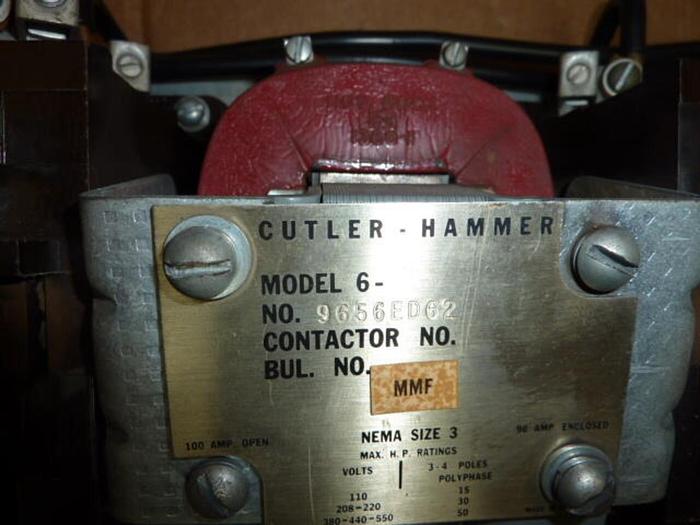 Used CUTLER HAMMER Contactor 9656ED62 #27094