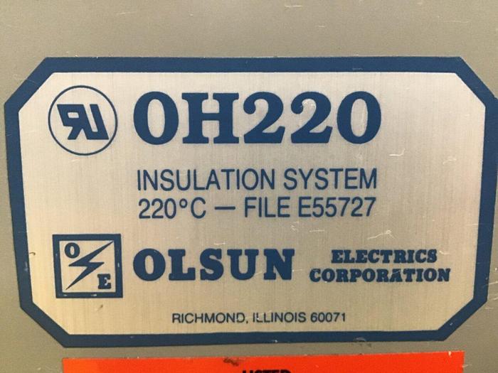 Used OLSUN 30 kVA Motor Drive Transformer 28192-AD #132723