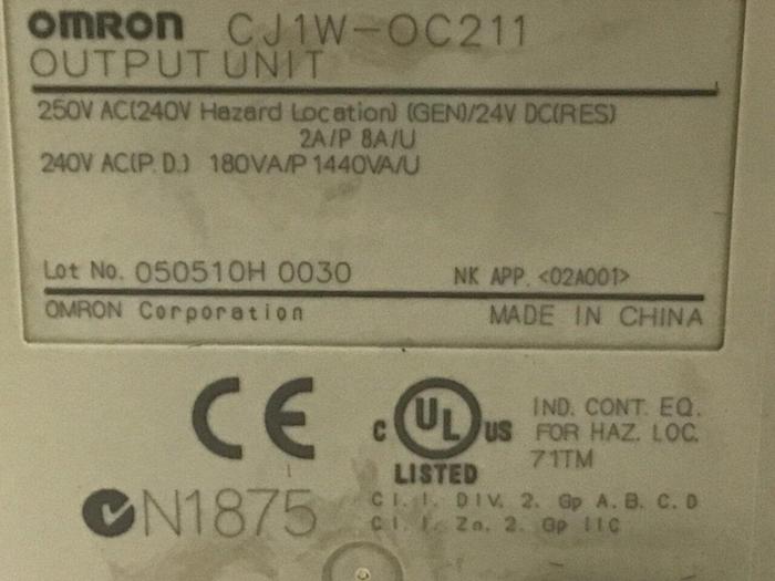Used OMRON Programmable Control CJ1M CPU13 #133719
