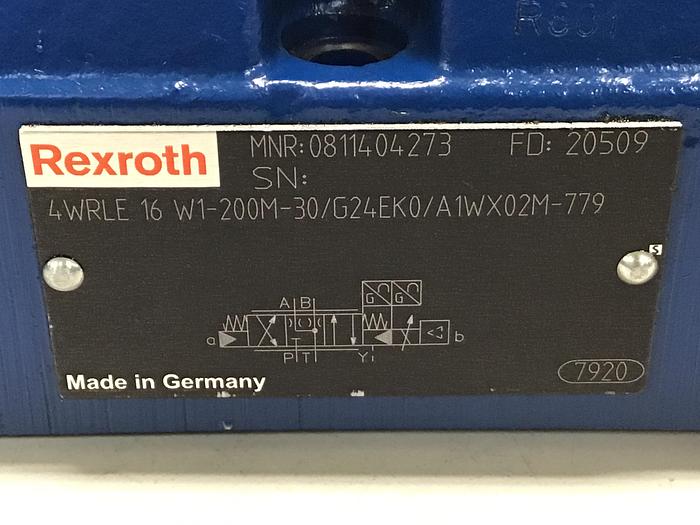 Used REXROTH Valve 4WRPEH6C3B12L20/G24K0/A1M Used #144745