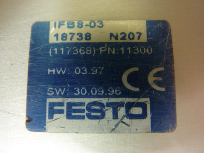Used FESTO Control Block w/ Valves IFB8-03 #52681