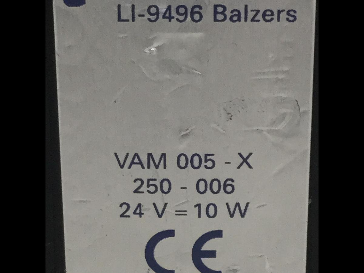 Used INFICON Solenoid Valve VAM005-X LI-9496 BALZERS USED