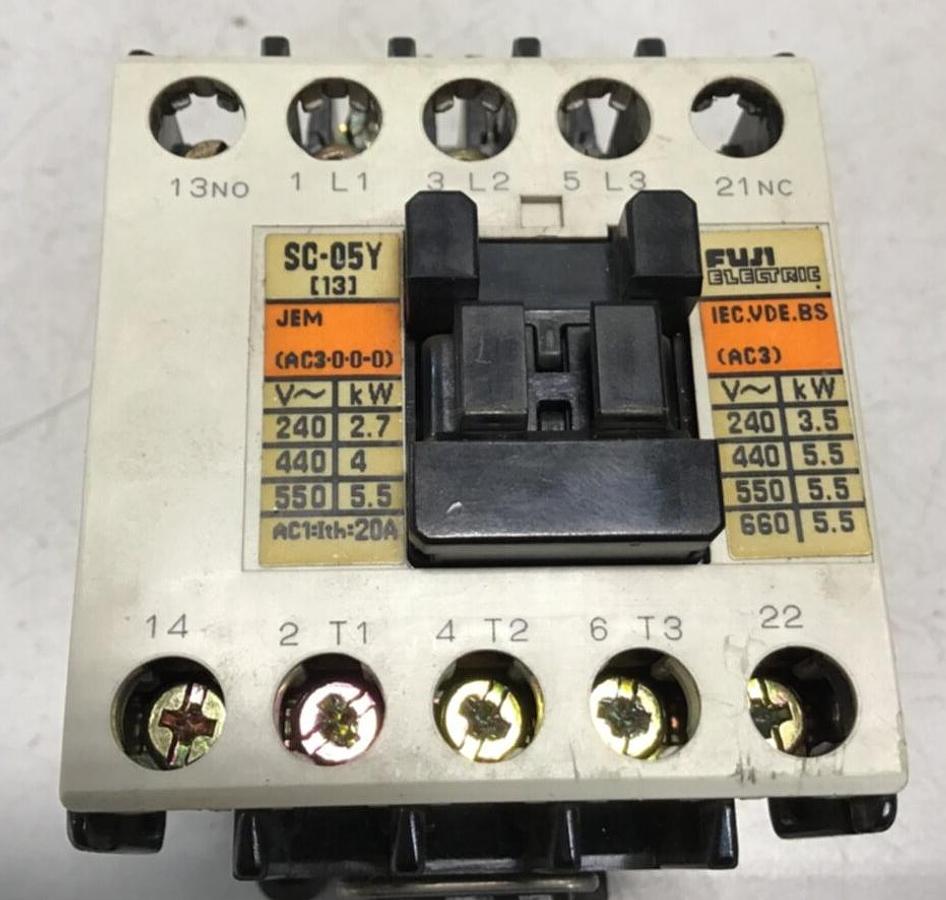 Used FUJI ELECTRIC Contactor SC-05Y 4NC0G011Y USED