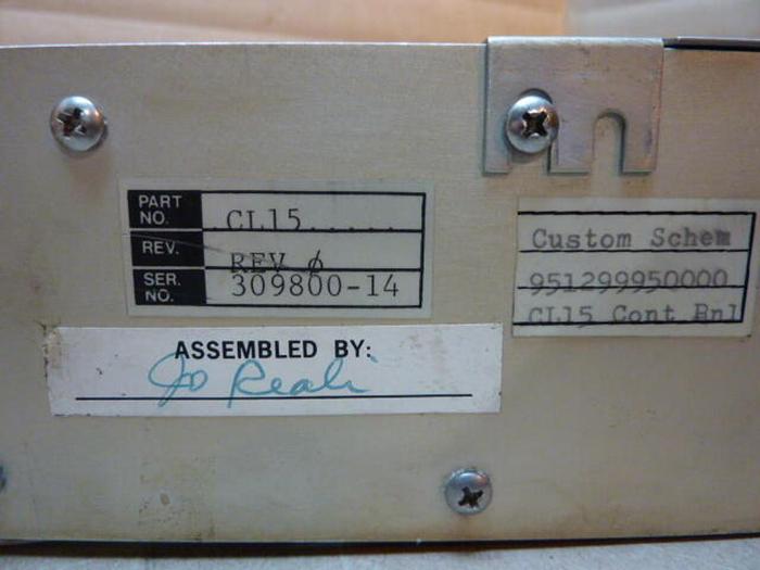 Used CONTROL LASER Power Supply CL15 #28719