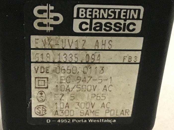 Used BERNSTEIN Limit Switch ENK-UV1Z AHS #121309