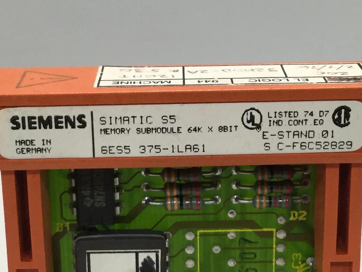 Used SIEMENS SIMATIC S5 Memory Submodule 6ES5 375-1LA61 USED
