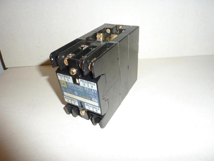 SQUARE D Control Relay 8501-L0-40 USED