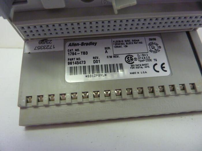 Used ALLEN BRADLEY Input Module 1794-IB16 SER A #33246