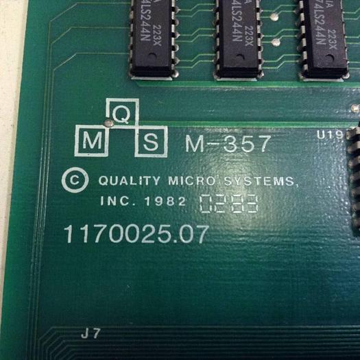 Used QMS Circuit Board 2290100.0703 #81603