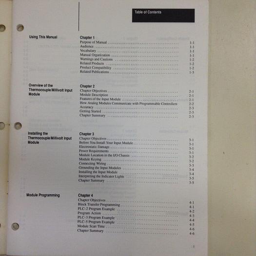 Used ALLEN BRADLEY User Manual 1771-6.5.77 #70853