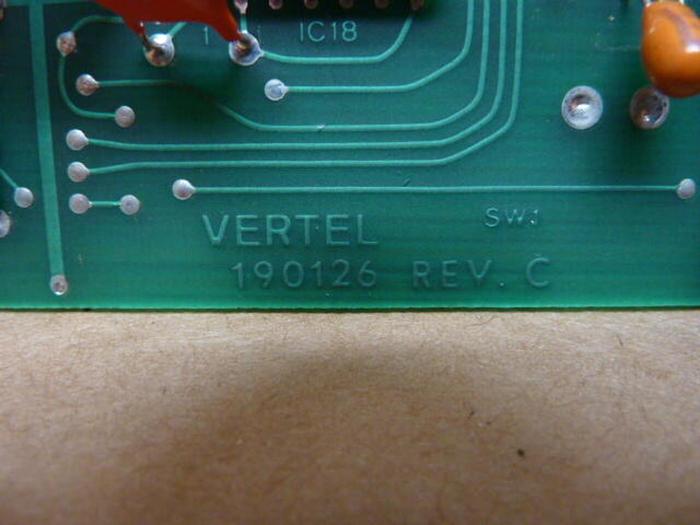 Used VERTEL Circuit Board 190126 #27212