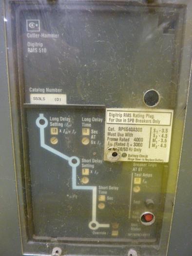 Used CUTLER HAMMER 4000 Amp Breaker SPBR340R Used
