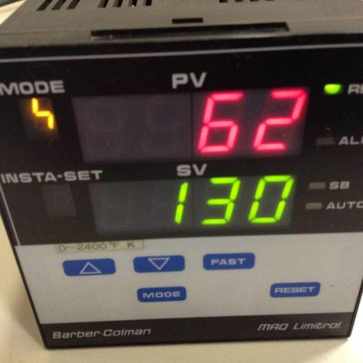 Used BARBER COLMAN Temperature Controller MAQ8-01905-001-0-00 #82992
