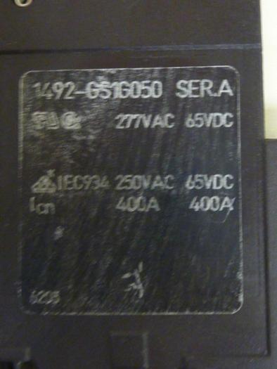 Used ALLEN BRADLEY 5 Amp Circuit Breaker 1492-GS1G050 SER A #75801