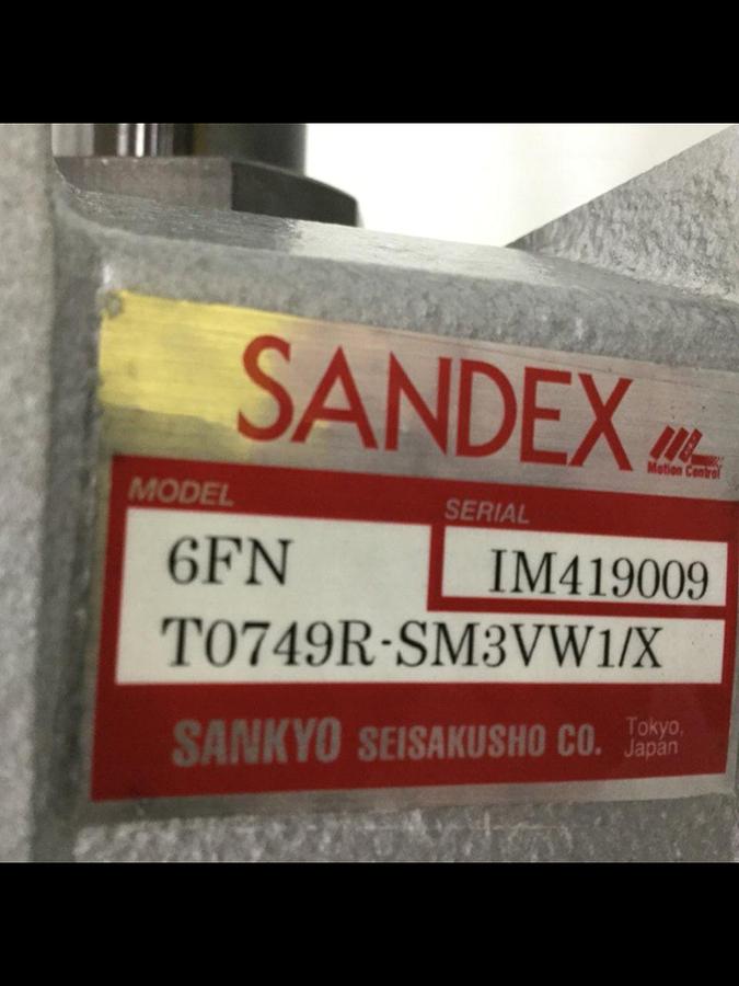 Used SANDEX Indexing Drive 6FNT0749R-SM3VW1/X USED