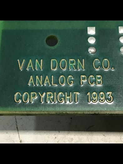 Used VAN DORN Analog Circuit Board 330025 PC330-025 Used