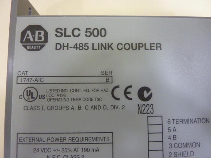 Used ALLEN BRADLEY Link Coupler 1747-AIC SER B #63524