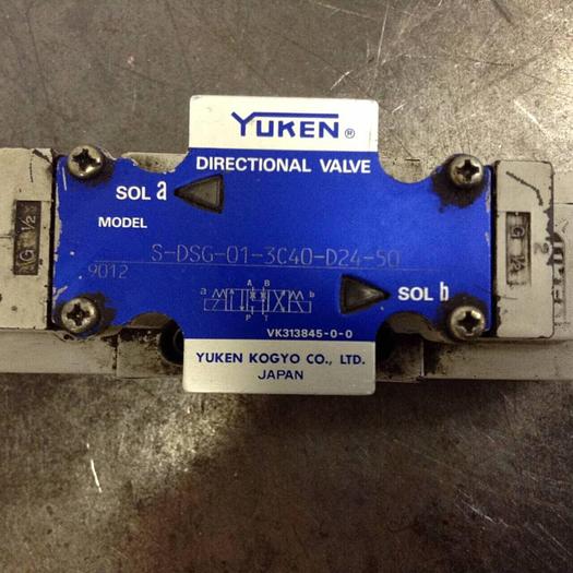 Used YUKEN Directional Valve S-DSG-01-3C40-D24-50 #71029