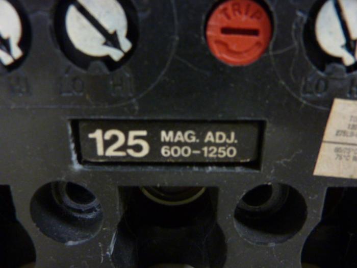 Used GENERAL ELECTRIC / GE 125 Amp Circuit Breaker TFJ236125WL USED