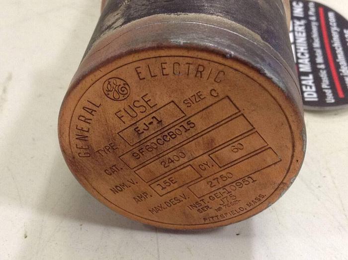 Used GENERAL ELECTRIC Current Limiting Fuse 9F60CCB015 #75579