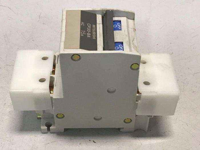 Used MITSUBISHI 15 Amp Circuit Protector CP30-BA-2P-15A #119650