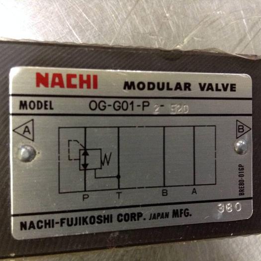 Used NACHI Modular Valve OG-G01-P2-E20 #70720