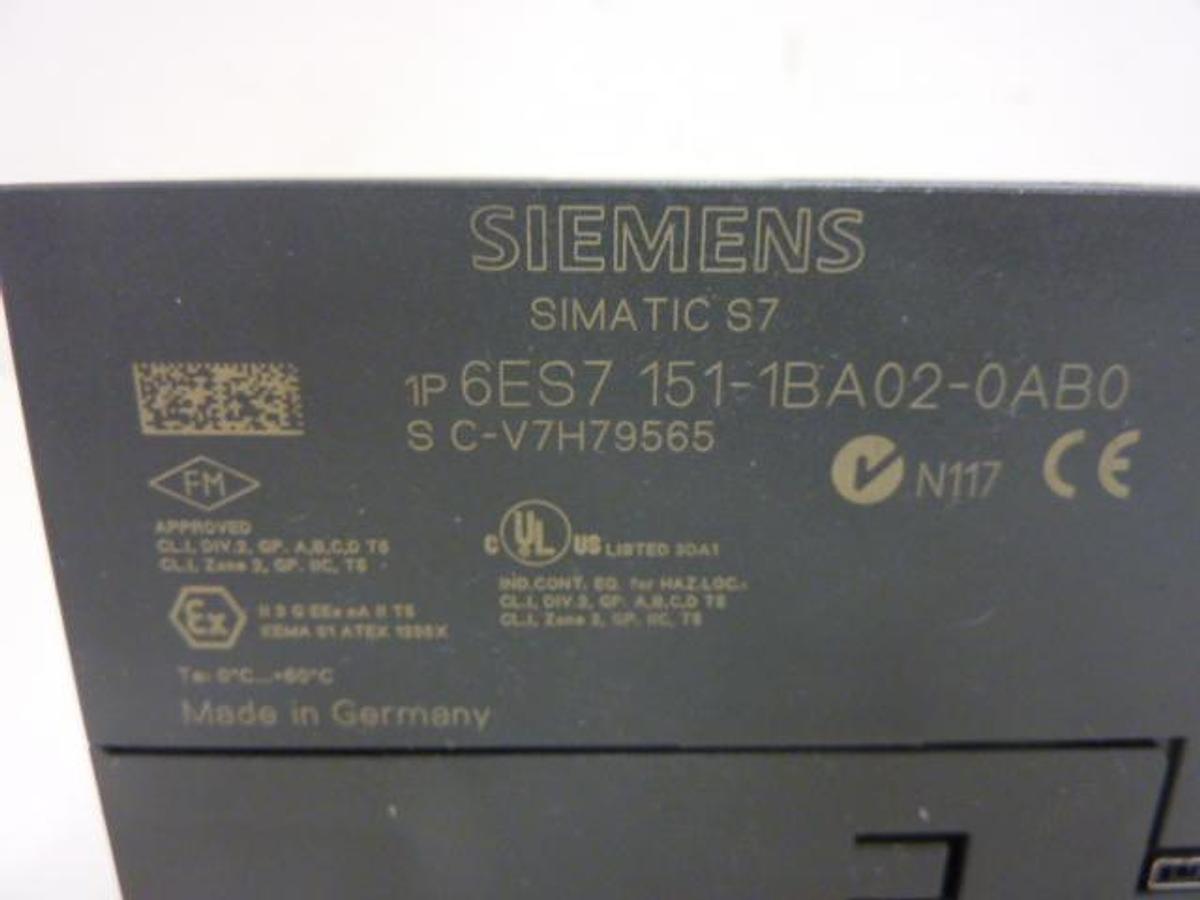 Used SIEMENS Interface Module 6ES7 151-1BA02-0AB0 Used