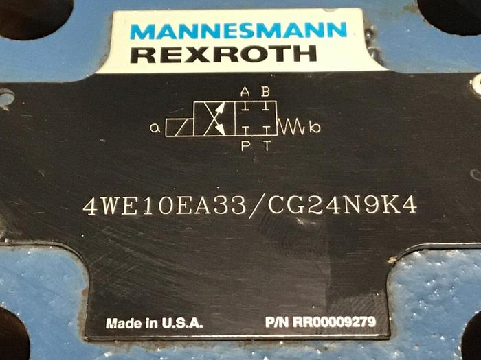 Used MANNESMANN REXROTH Valve 4WE10EA33/CG24N9K4 Used