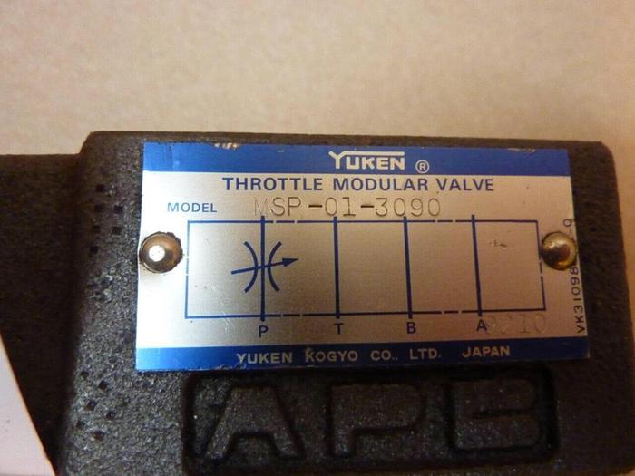 Used YUKEN Throttle Modular Valve MSP-01-3090 #38418