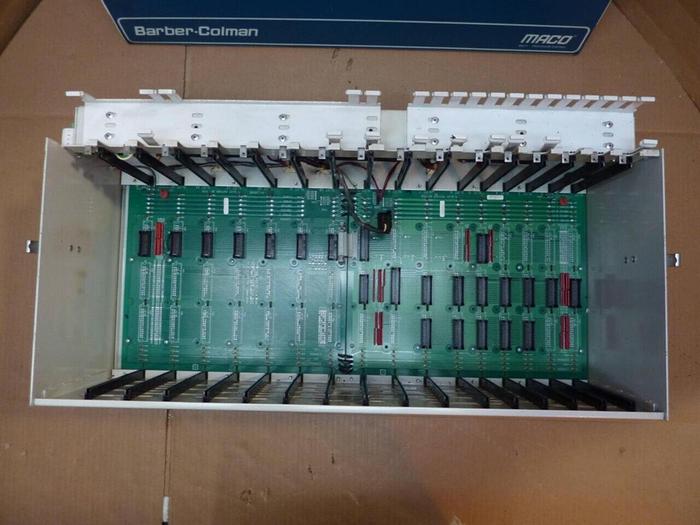 Used BARBER COLMAN Control Card Rack 4NAC-200GB-D00-B-00 #77504