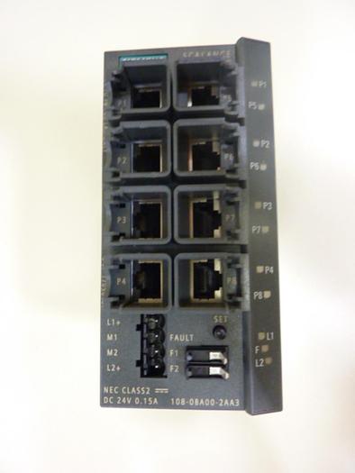 Used SIEMENS Ethernet Switch 6GK5108-0BA00-2AA3 #46036