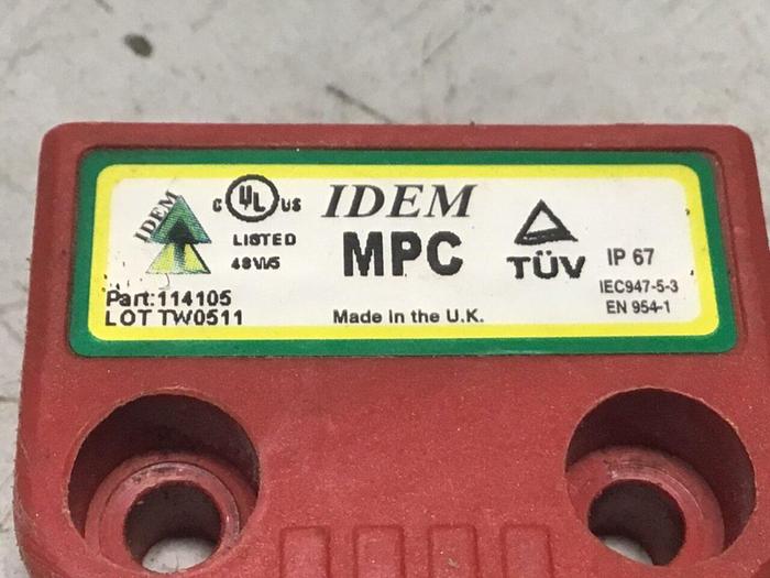 Used IDEM SAFETY SWITCHES Coded Miniature Switch 114105 #124662