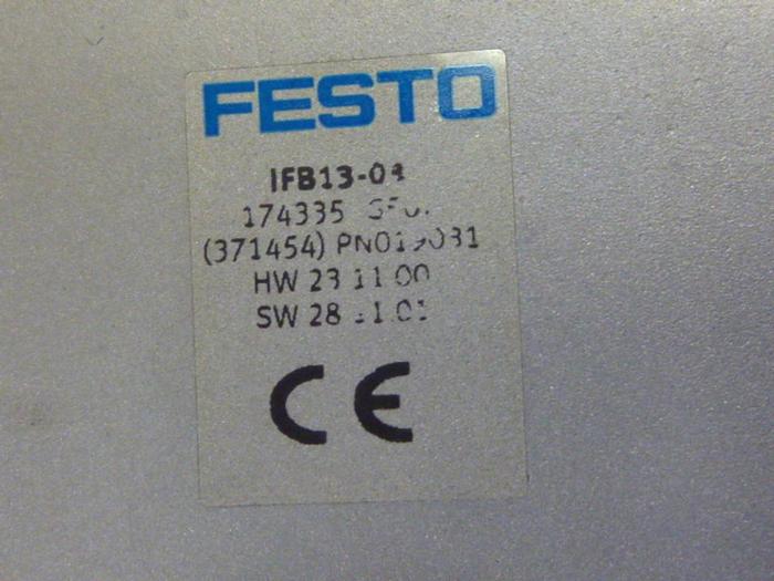 Used FESTO Control Block / Valve Terminal IFB13-03 #60717