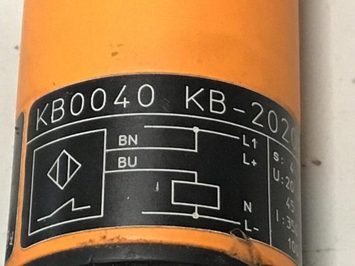 Used IFM Proximity Switch KB0040 KB-2020-BBOA #126837