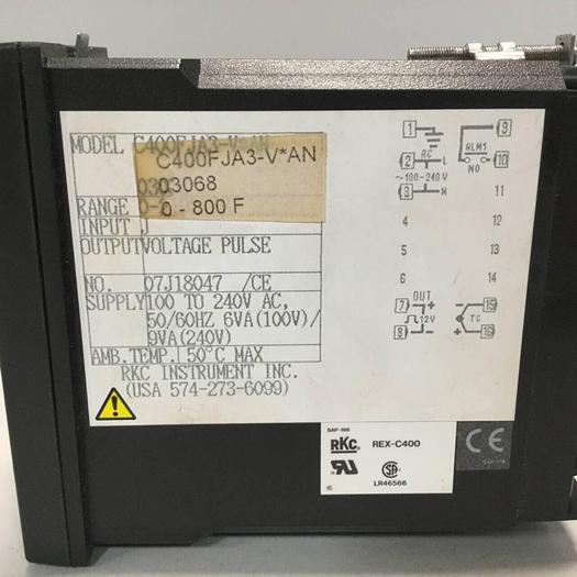 Used RKC Temperature Control REX-C400JA3VAN #97410