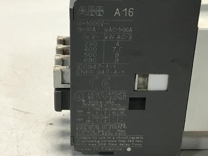 Used ABB Contactor A16-30-10 #124117