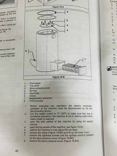 Used MORETTO Regeneration Element SX609-RE Used