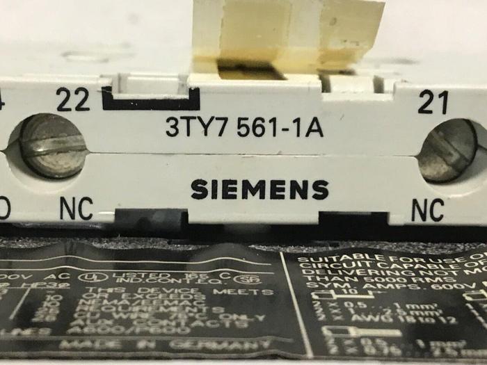Used SIEMENS Contactor 3TF4422-0A #114343