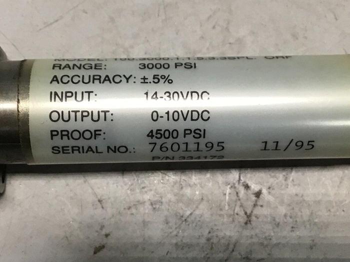 Used NOSHOK Transmitter 100.3000.1.1.5.3.3SPL.ORF #133362