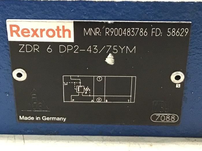 Used REXROTH Valve ZDR6DP24375YM #122870