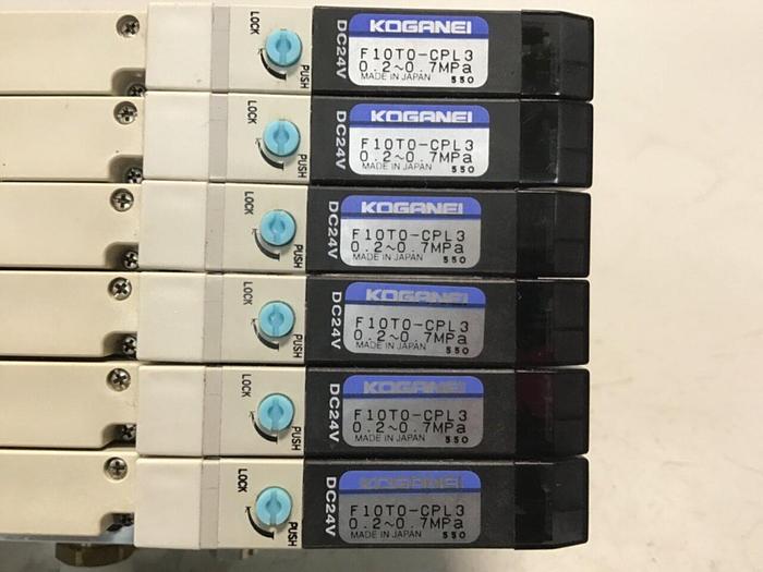 Used KOGANEI Solenoid w/ Valves F10M7AJ #120915