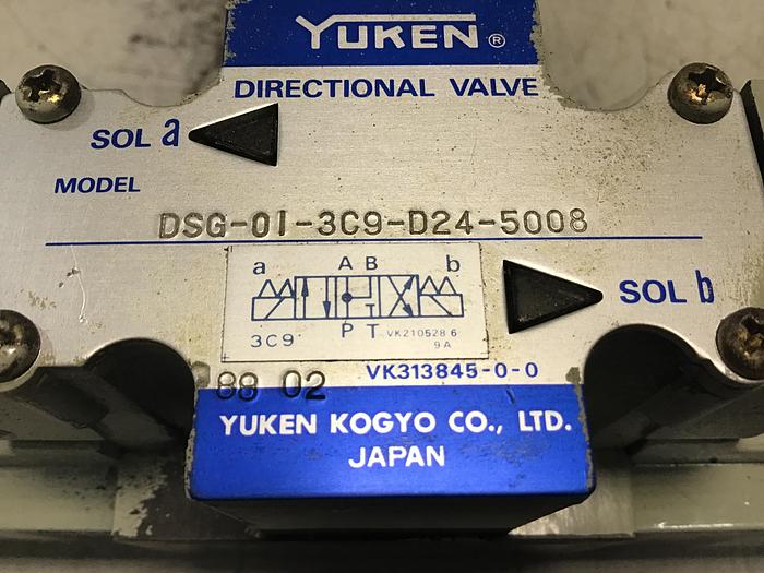 Used YUKEN DSG-01-3C9-D24-5008 Valve Used #143783
