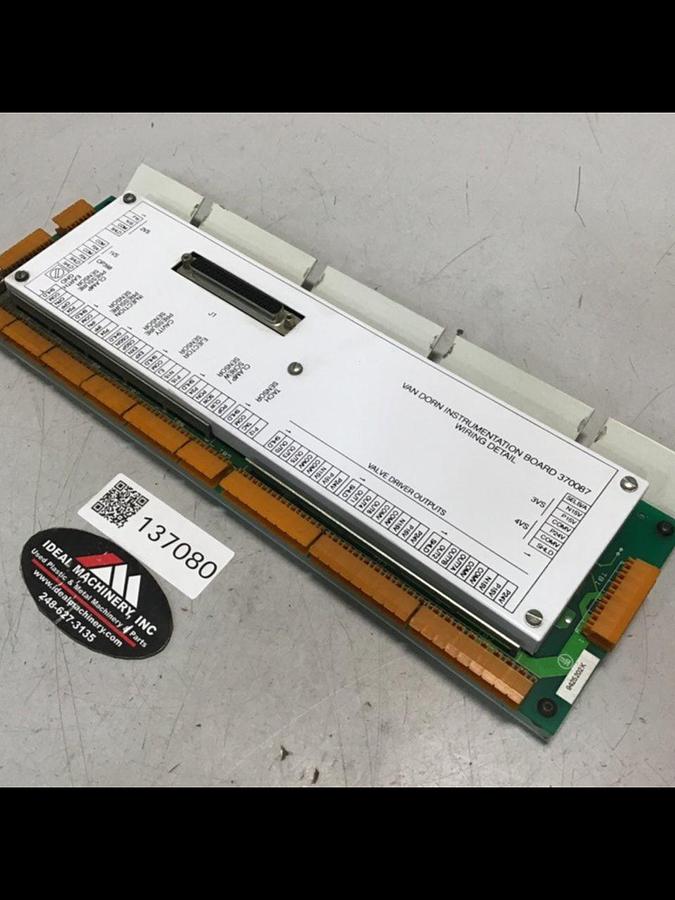 Used VAN DORN Instrumentation Board 370087 USED
