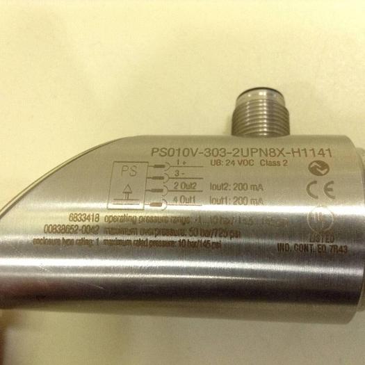 Used TURCK ELEKTRONIK Pressure Sensor PS010V-303-2UPN8X-H1141 #85513