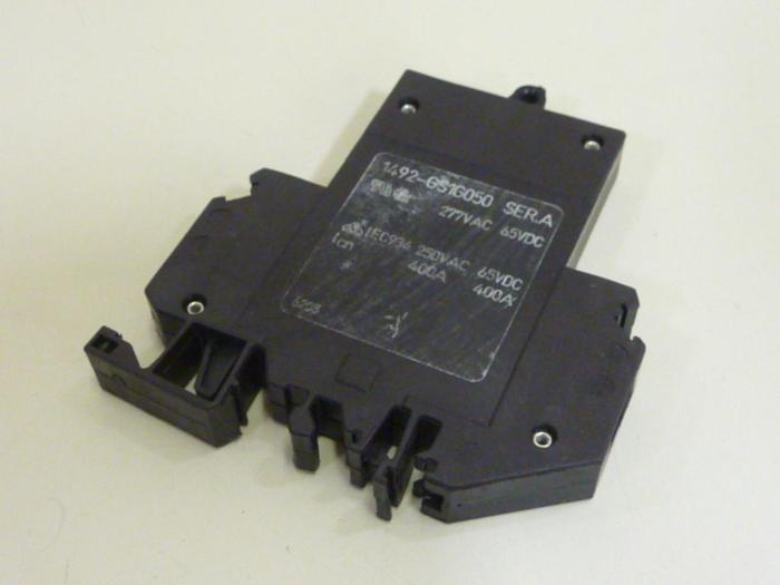 Used ALLEN BRADLEY 5 Amp Circuit Breaker 1492-GS1G050 SER A #75801