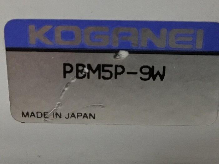 Used KOGANEI Manifold w/ Valves PBM5P-9W #120951